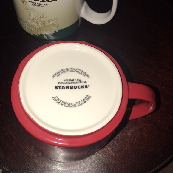 2012 Starbucks Red Ornaments Stackable Mug 14oz - Picture 8 of 9